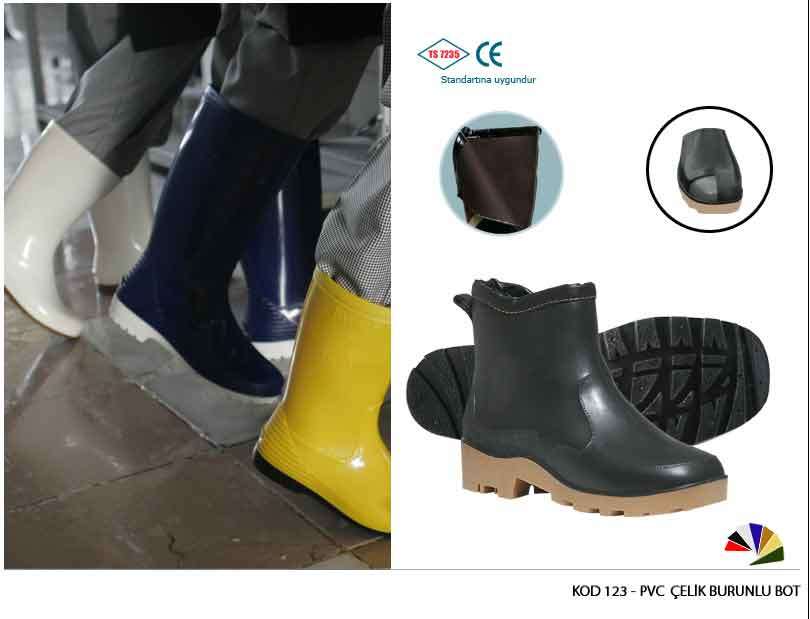 Pvc Çelik Burunlu Bot